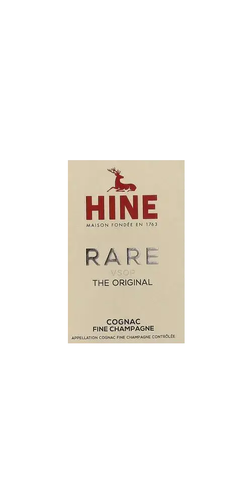 Cognac VSOP Hine Rare - The Original, Herkunft Cognac Fine Champagne, edle Aromen und handverlesene Trauben.