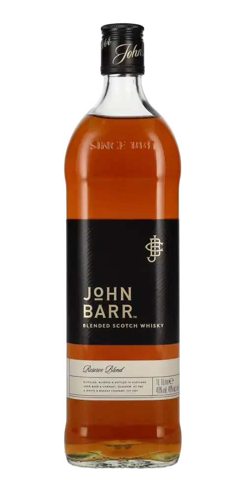 Schottischer Whisky John Barr Reserve Blend in 0,7 Liter Flasche, koplex und rund im Geschmack, ideal für Kenner.