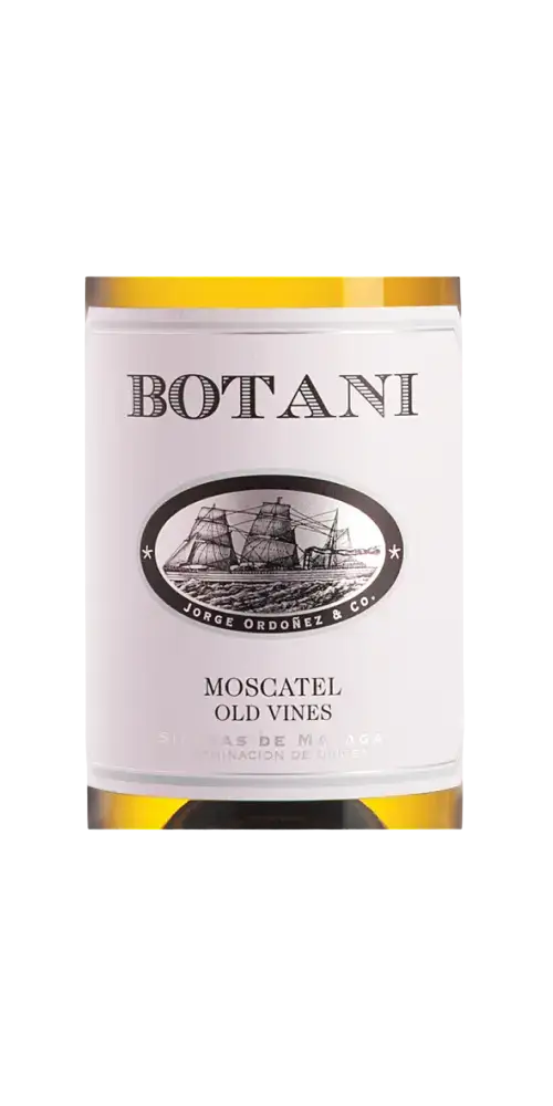 Botani Moscatel Old Vines, Weißwein aus Málaga, tropisches Fruchtbouquet.