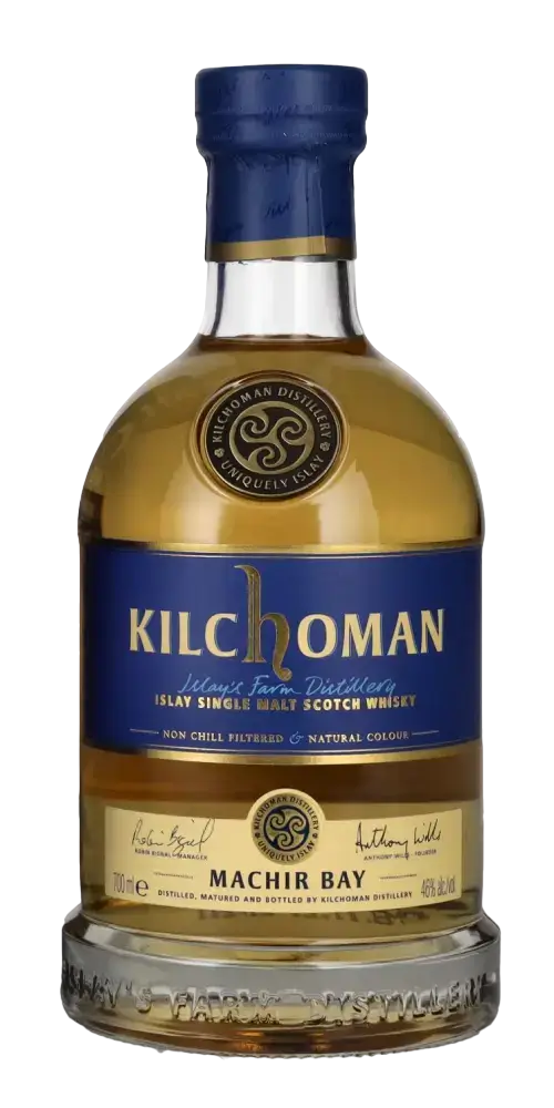 Schottischer Whisky Kilchoman Machir Bay – Islay Single Malt mit torfigem Charakter und maritimen Aromen.