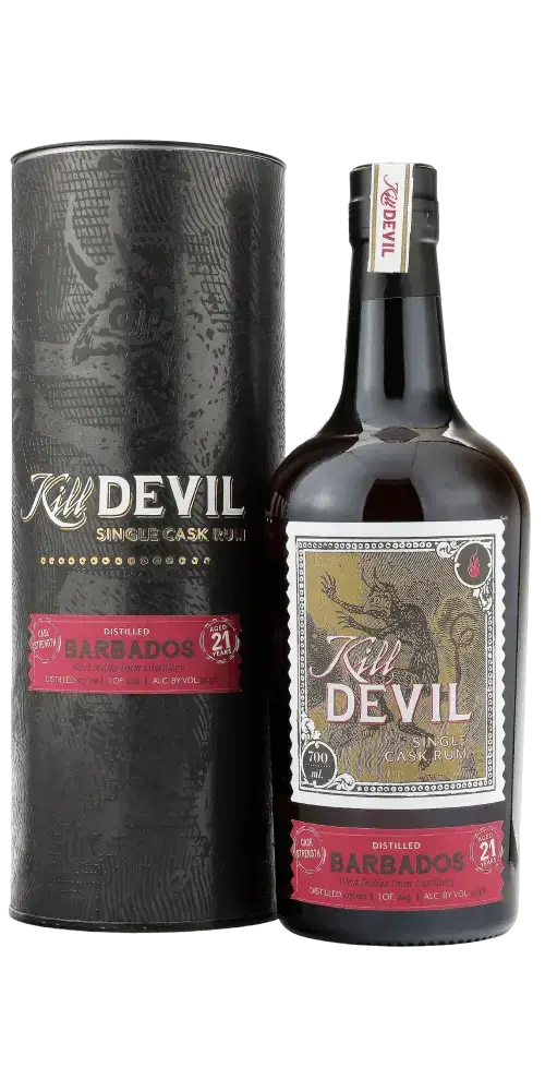 Rum Kill Devil Barbados 21 Jahre in limitierter Auflage mit Aromen von Vanille und Zimt.