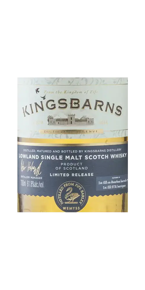 Schottischer Whisky Kingsbarns Distillery Reserve, Lowland Single Malt, limitierte Auflage, 700ml, Produkt aus Schottland.