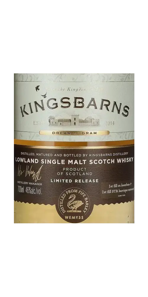 Schottischer Whisky Kingsbarns Dream to Dram, Lowland Single Malt,Limitierte Abfüllung aus Schottland.