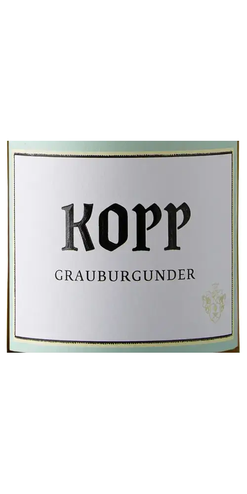 Kopp, Grauburgunder aus Deutschland mit Aromen von reifer Birne und 13 % Vol.