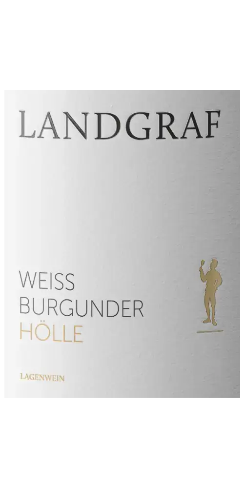 Weingut Landgraf Weissburgunder Hölle, edler Lagenwein aus Rheinhessen mit fruchtigem Aroma und 12,5 % Vol.