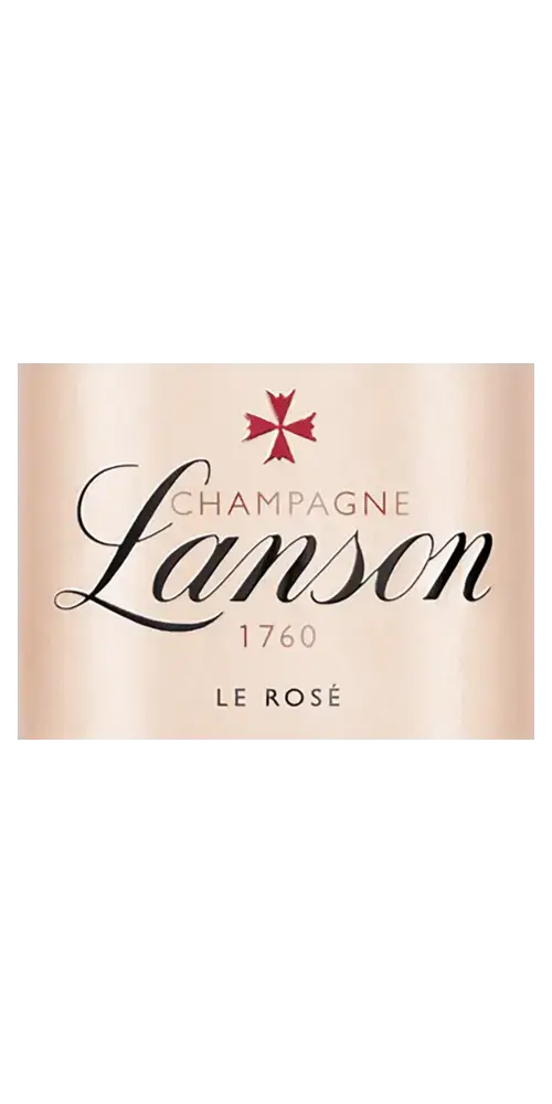Frankreich Schaumwein Champagne Lanson - Le Rosé 750ml Chardonnay Pinot Noir 12,5% Etikett
