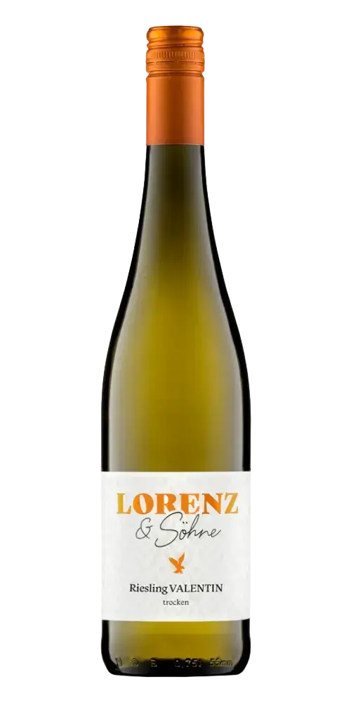 Lorenz & Söhne Riesling Valentin, trockener Weißwein aus Nahe mit frischem Steinobst und 12,5 % Vol.