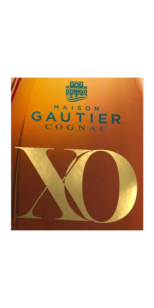 Cognac XO von Maison Gautier, kräftiger Blend mit floralen Aromen und Noten von kandierten Früchten