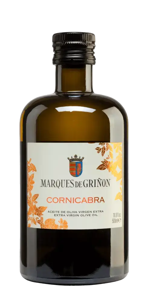 Olivenöl Cornicabra 500ml von Marqués de Griñón, kaltgepresst, extra vergine, aus Spanien mit fruchtigem Geschmack.