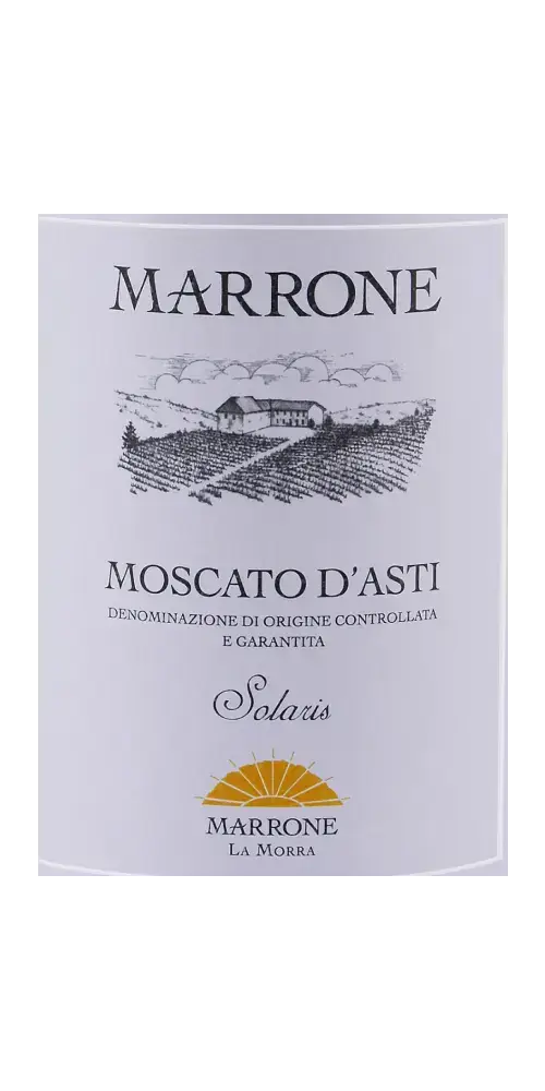 Marrone – Moscato d'Asti, italienischer Weißwein mit blumigen Noten und 5,5 % Vol.