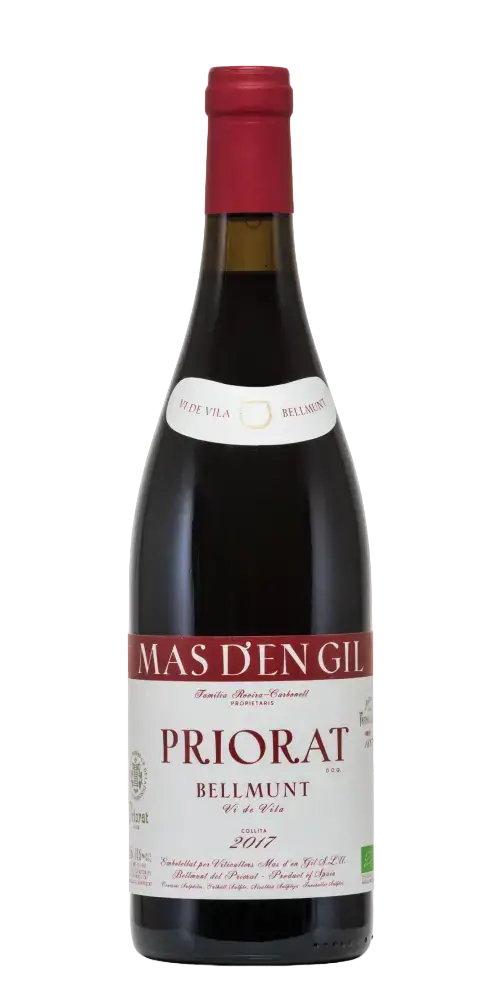 Mas d'en Gill Bellmunt Tinto, körperreicher Rotwein aus Priorat, 2017, mit Aromen reifer Früchte und frischer Säure.