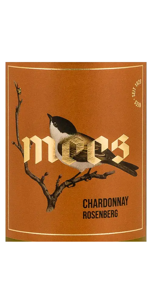 Mees Chardonnay Rosenberg, eleganter Weißwein aus Nahe mit Aromen von Apfel und Pfirsich und 13,5 % Vol.