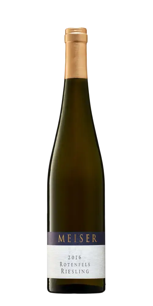 Meiser Rotenfels Riesling 2016, aromatischer Weißwein aus Rheinhessen mit exotischen Fruchtaromen und saftiger Struktur.
