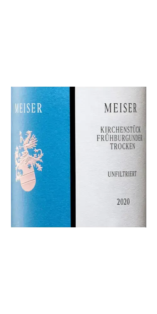 Meiser Kirchenstück Frühburgunder trocken, aromatischer Rotwein aus Rheinhessen mit intensiven Fruchtaromen, Jahrgang 2020.
