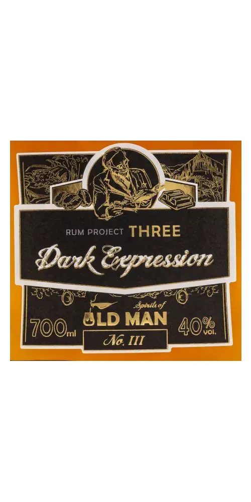 Rum Old Man Project Three - Dark Expression, 700ml, 40% vol, edle Rum-Marke mit komplexen Aromen.