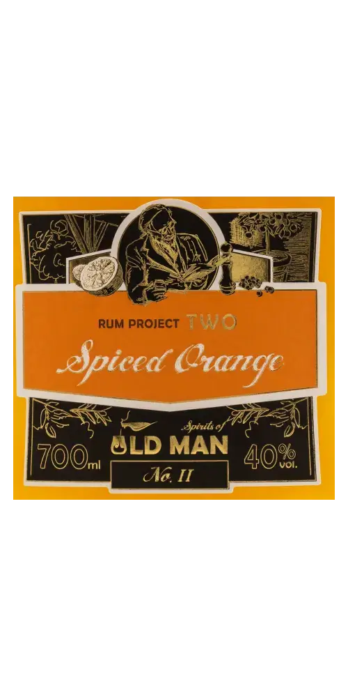 Rum Project Two - Spiced Orange, Old Man, 700ml, 40% vol, intensiver Geschmack, karibische Rums, orange Note