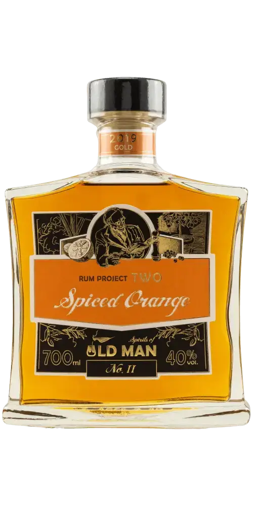 Rum Old Man Project Two Spiced Orange, 700ml, 40% Vol, aromatisch mit kandierten Orangen und tropischen Früchten.