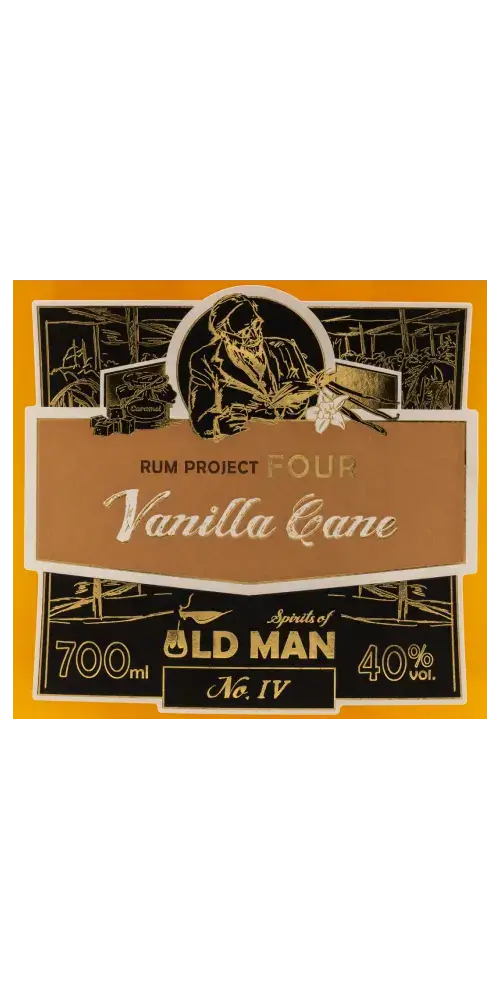 Rum Project Four Vanilla Cane, 700ml, Old Man, 40% vol, karibischer Rum mit Vanille und Karamellnoten.