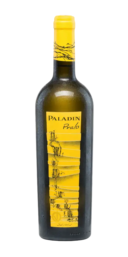 Paladin Pralis, italienischer Weißwein mit feiner Fruchtsüße und Aromen von Chardonnay und Sauvignon Blanc.