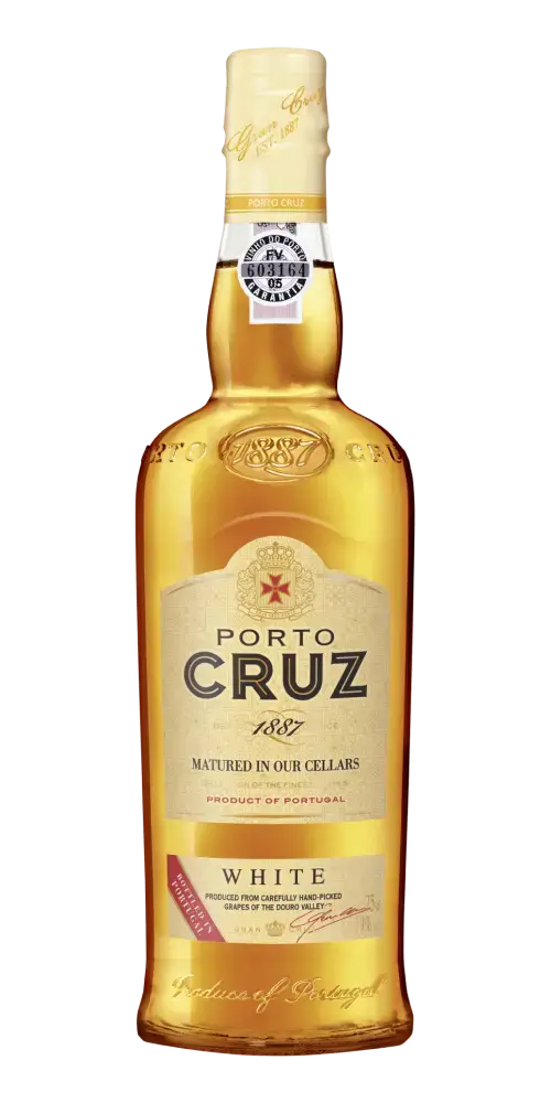 Cruz White Port, erfrischender weißer Portwein aus Portugal mit Aromen süßer Birnen und 19% Vol.