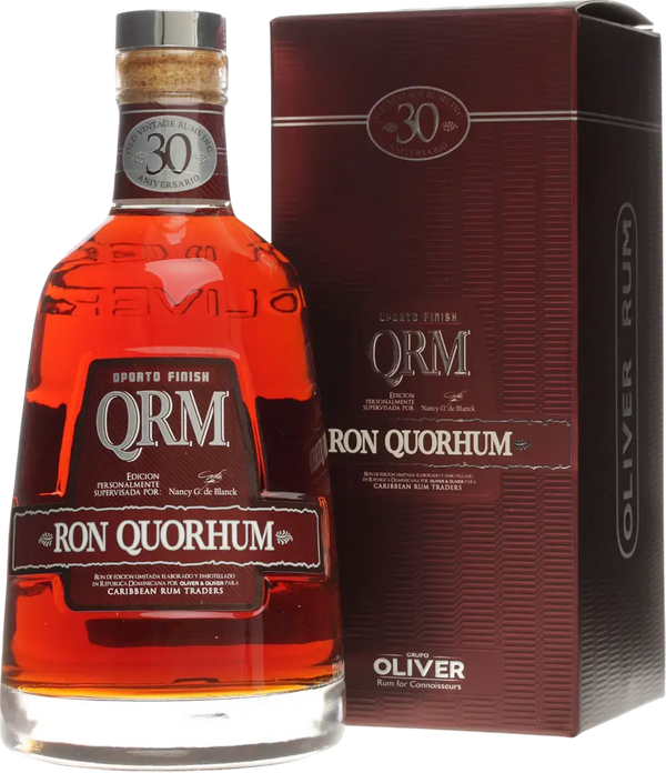 Quorhum 30 Aniversario Oporto Finish Rum in der Flasche mit Box, fruchtig und aromatisch, von Oliver Rum.
