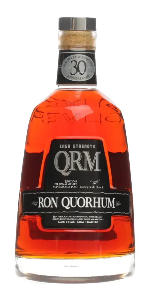 Quorhum 30 Cask Strength Rum, kraftvoller karibischer Rum, 30 Jahre gereift, hochwertige Spirituose von Oliver & Oliver.