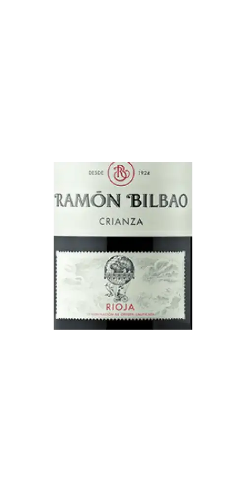 Ramon Bilbao Crianza, spanischer Rotwein aus Rioja mit intensiven Aromen und 14 Monaten Eichenreifung.
