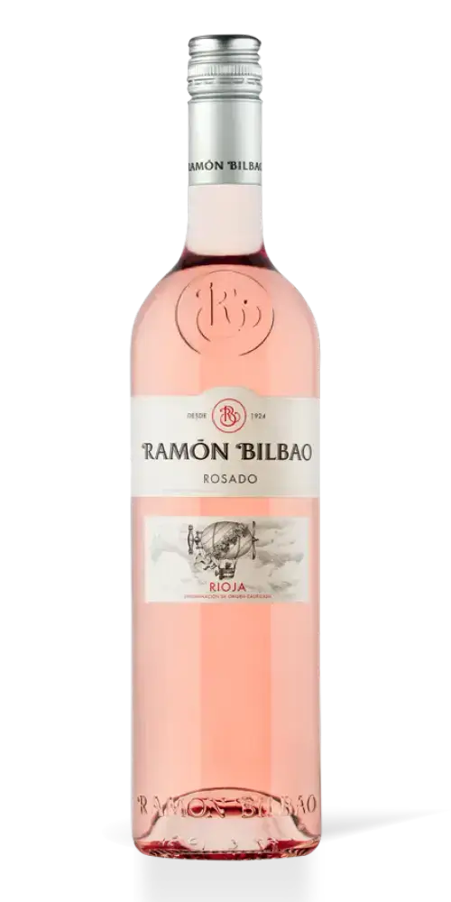 Ramon Bilbao, Rosado Rioja DOCa mit Noten von Limette und Erdbeeren.