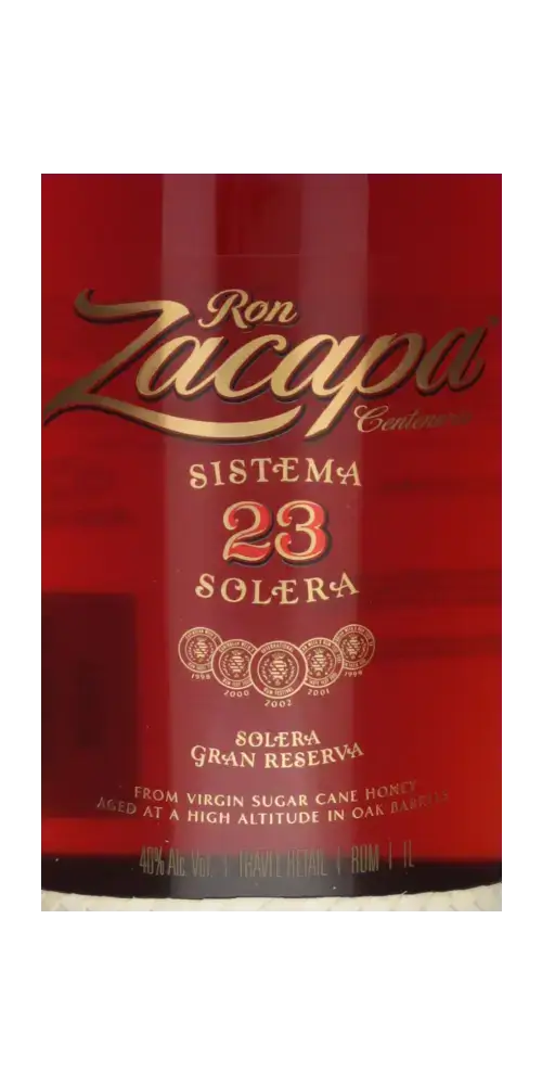 Ron Zacapa 23 Centenario Rum aus Guatemala, Sistema Solera, geschmeidig, aromatisch, 23 Jahre gereift.