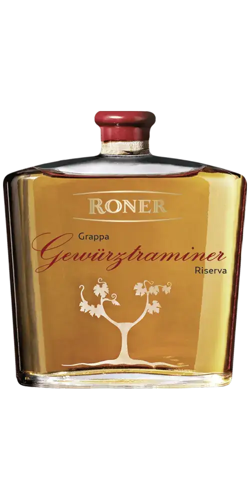 Italien Bozen Trentino-Südtirol Grappa Roner - Gewürztraminer Riserva 700ml Flasche 40%