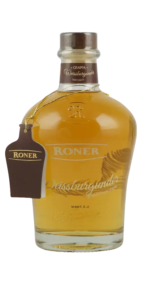 Italien Bozen Trentino-Südtirol Grappa Roner - Weissburgunder Invecc. 700ml Flasche 40%