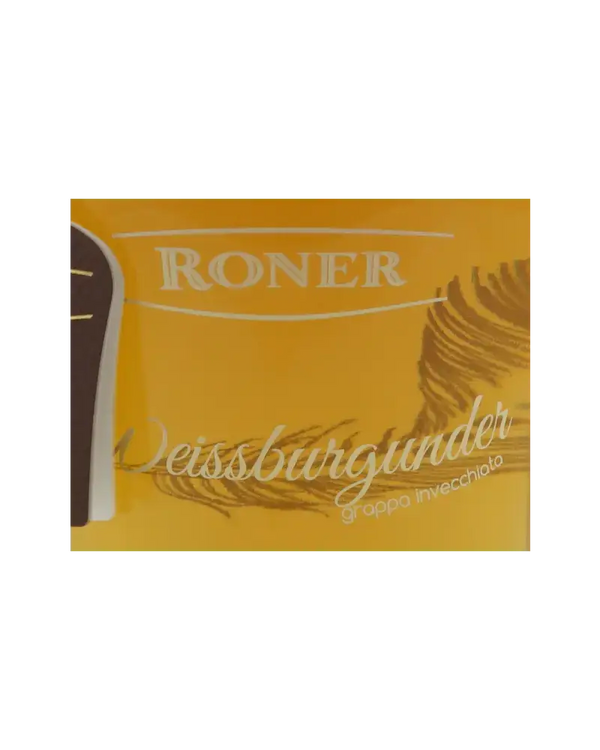 Italien Bozen Trentino-Südtirol Grappa Roner - Weissburgunder Invecc. 700ml Etikett 40%