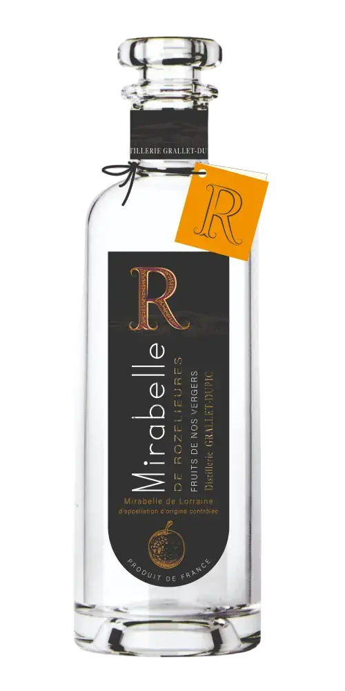 Frankreich Lothringen Mirabellen Obstbrand Rozelieures Mirabelle de Lorraine 500ml Flasche 45%