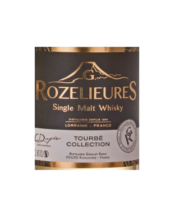französischer Whisky Rozelieures Tourbé Collection aus Lorraine, Single Malt, 46% vol, in edler Verpackung.