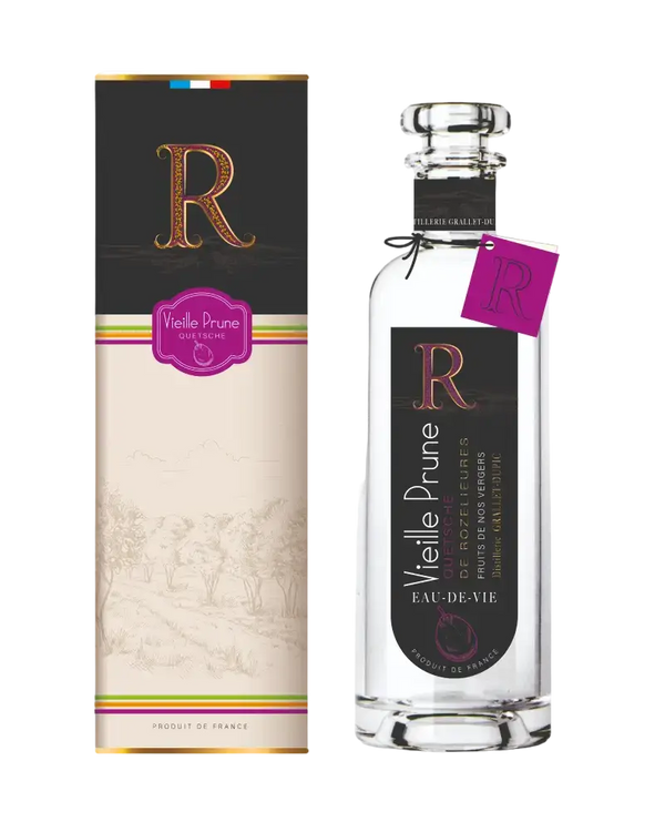 Frankreich Lothringen Pflaume Obstbrand Rozelieures Vieille Prume 500ml Flasche + Box 45%