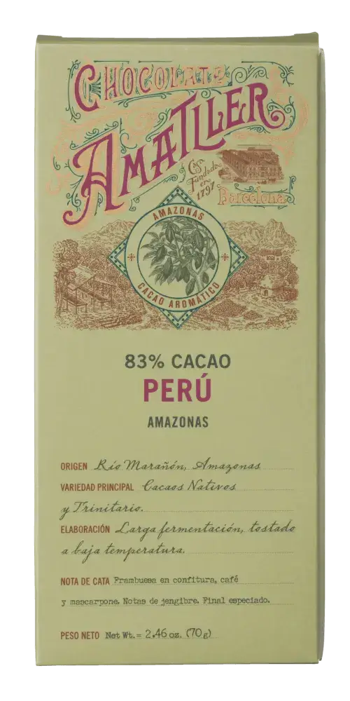 Simón Coll - Chocolate Amatller 83 % Cacao Perú