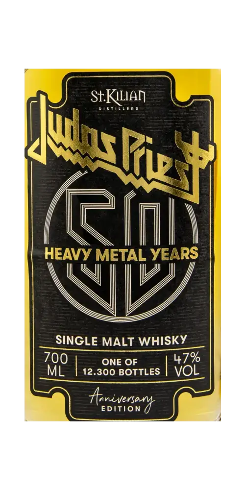 Deutscher Whisky St. Kilian Judas Priest Heavy Metal Years Anniversary Edition 700ml 47% Vol. Limitierte Sonderedition.