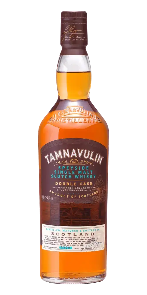 Schottischer Whisky Tamnavulin Double Cask - Single Malt aus Schottland mit Aromen von Toffee und Früchten.