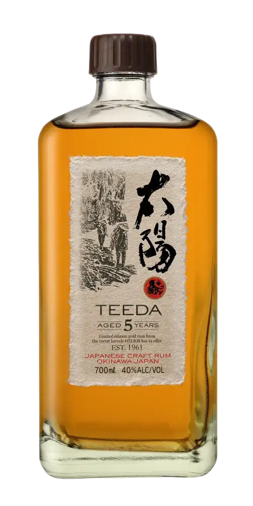 TEEDA KIYOMI AGED 5 YEARS Rum aus Japan, bernsteinfarbener Inhalt in Flasche, 700ml, 40% Vol.