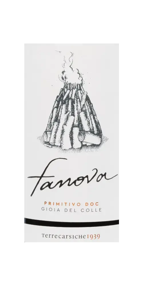 Fanova Primitivo DOC aus Gioia del Colle zeigt ein facettenreiches Bukett und vollmundigen Geschmack.