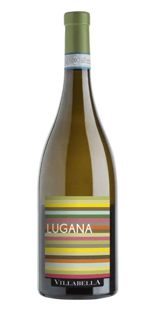 Vigneti Villabella Lugana DOC, Weißwein aus Lugana mit feinen Aromen von weißen Blüten und Birnen.
