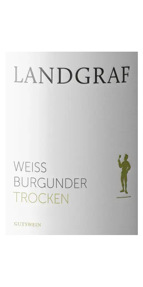 Weingut Landgraf Weißburgunder trocken, Gutswein aus Rheinhessen mit mineralischen Noten und ausgewogenem Geschmack.
