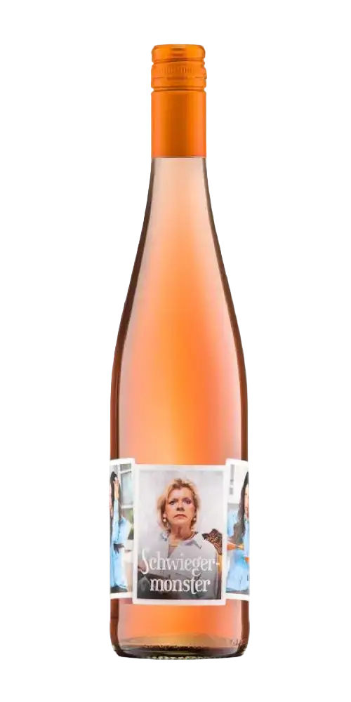 Schwiegermonster Rosé, fruchtiger Roséwein aus Nahe mit Aromen von Waldbeeren und Kirsche, ideal für entspannte Abende.