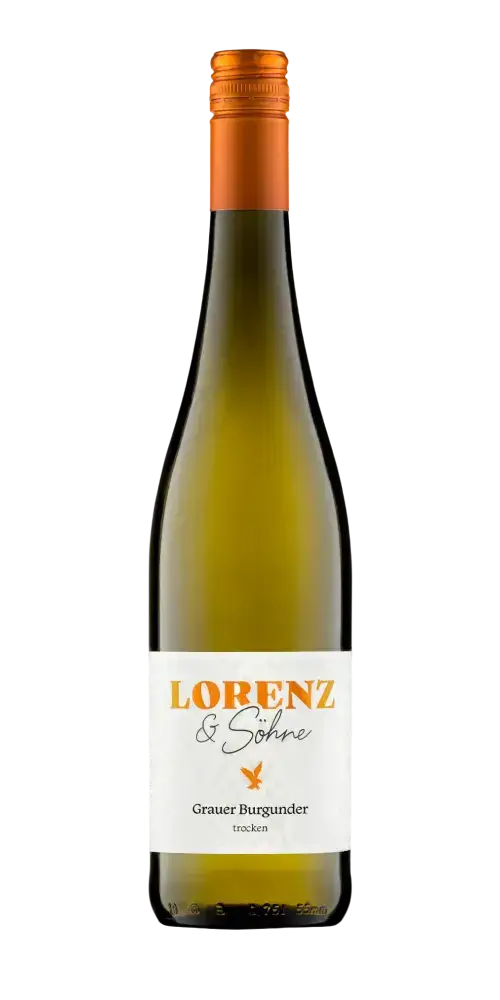 Lorenz & Söhne Grauer Burgunder, trockener Weißwein mit fruchtigen Noten und moderater Säure aus Deutschland.