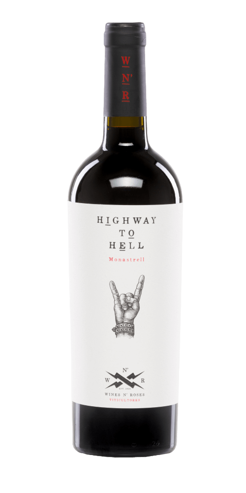 Highway to Hell, Rotwein aus Valencia, Rebsorte Monastrell mit intensiven Fruchtaromen.