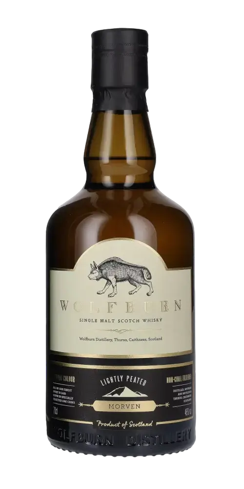 Schottischer Whisky Wolfburn Morven, leicht getorft, Single Malt aus Schottland, glatter Genuss mit floralen Noten.