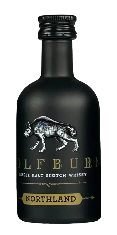 Schottischer Whisky Wolfburn Northland, aromatisch mit leicht rauchigen Noten von Kaffee und Schokolade.
