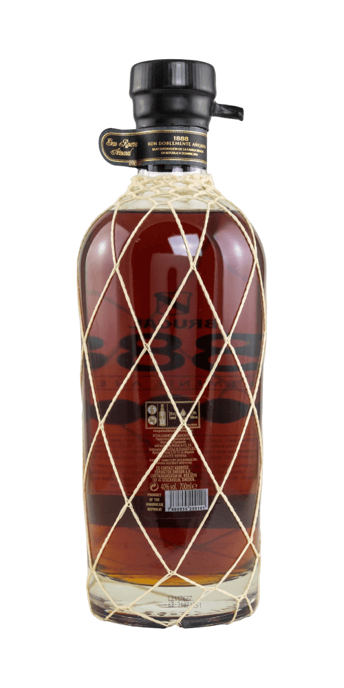 Brugal 1888 Doblemente Añejado Rum aus der Dominikanischen Republik, in edlem Flaschen-Design.