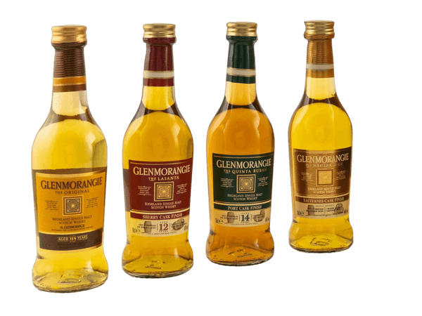 Schottischer Whisky Glenmorangie Tasting Set mit The Original 10, Lasanta 12, Quinta Ruban 14 und weitere Sorten.